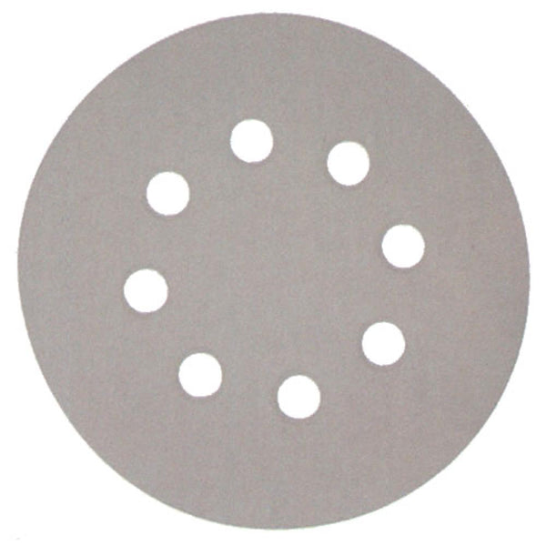 SANDING DISC WHITE125MM/40#  PUNCHED 10 PACK - Toolup Australia