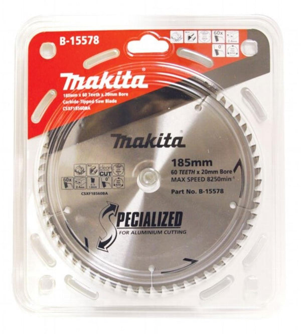 TCT SAW BLADE  ALUMINIUM CUTTING 185MM X 20 X 60T - Toolup Australia
