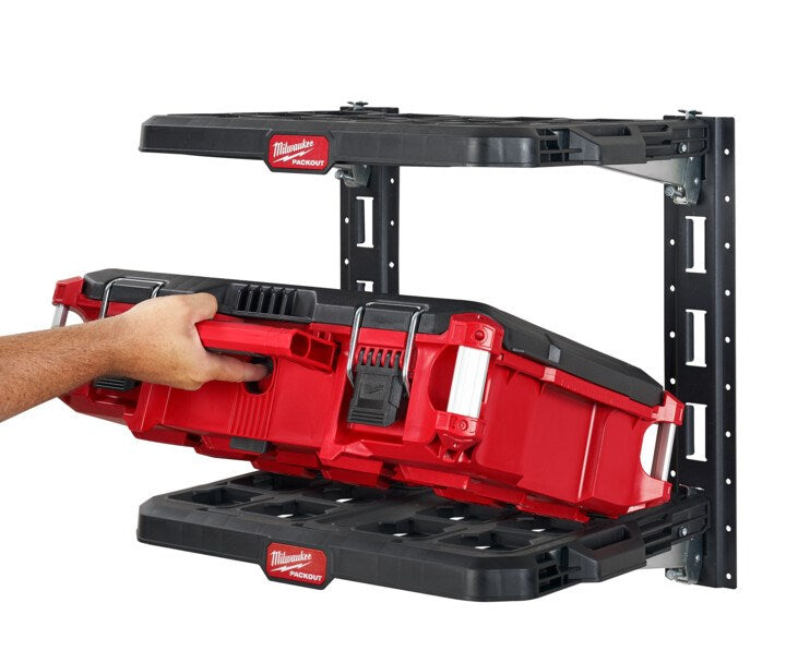 Milwaukee 2-Piece Vertical E-Track Rails for PACKOUT® Racking Shelves 48228482 - Toolup Australia