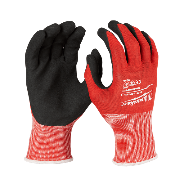 Milwaukee Cut 1(A) Nitrile Dipped Gloves - S 48228900 - Toolup Australia