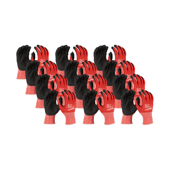 Milwaukee Cut 1(A) Nitrile Dipped Gloves XL - BULK 12pk 48228903A - Toolup Australia