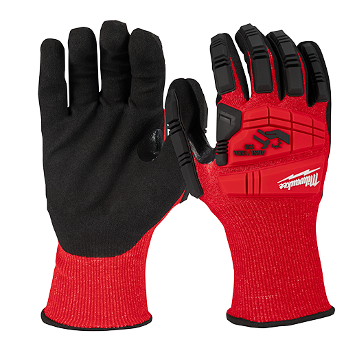 Milwaukee Impact Cut 3(C) Nitrile Dipped Gloves - S 48228970 - Toolup Australia