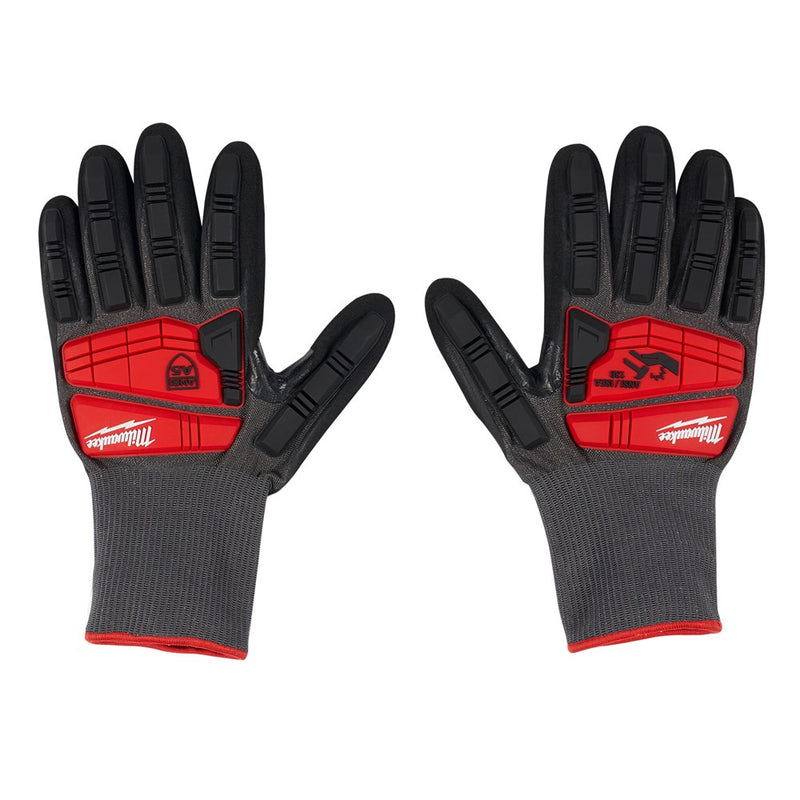 Milwaukee Impact Cut 5(E) Nitrile Dipped Gloves - L 48228982 - Toolup Australia