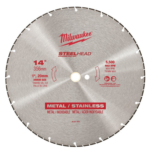 Milwaukee STEELHEAD Diamond Cut-Off 14" 356mm 49937840 - Toolup Australia