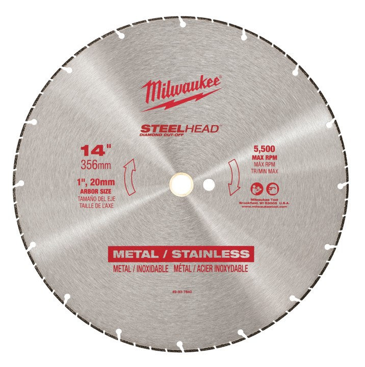 Milwaukee STEELHEAD Diamond Cut-Off 14" 356mm 49937840 - Toolup Australia