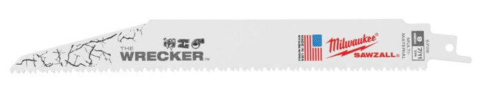 Milwaukee The Wrecker™ General Purpose SAWZALL™  Blade 230mm 7/11TPI Pkt 5 48005706 - Toolup Australia