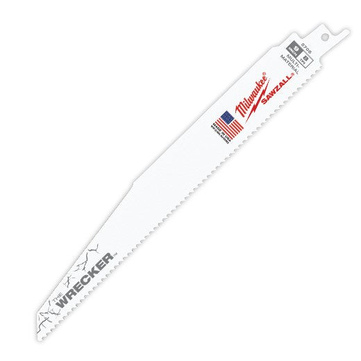Milwaukee The Wrecker™ General Purpose SAWZALL™  Blade 230mm 8TPI Counter 25 Pce 48012706A - Toolup Australia