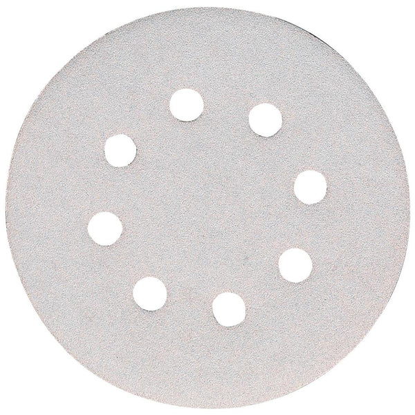 SANDING DISC WHITE 125MM/100# PUNCHEDx10