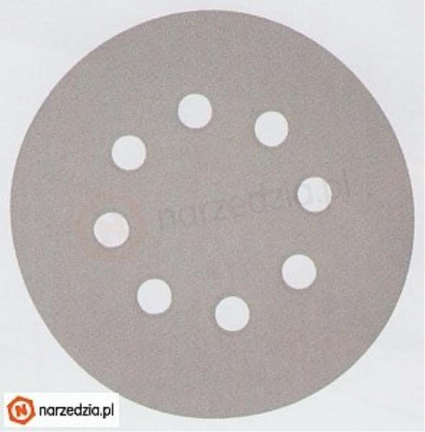 SANDING DISC WHITE 125MM/40# PUNCHED X50