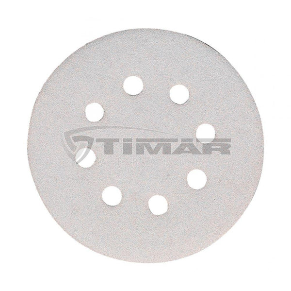 SANDING DISC WHITE 125MM/60# PUNCHED X50