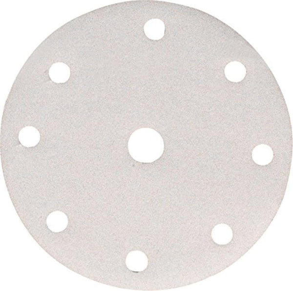 SANDING DISC WHITE 150MM /40#PUNCHED X10