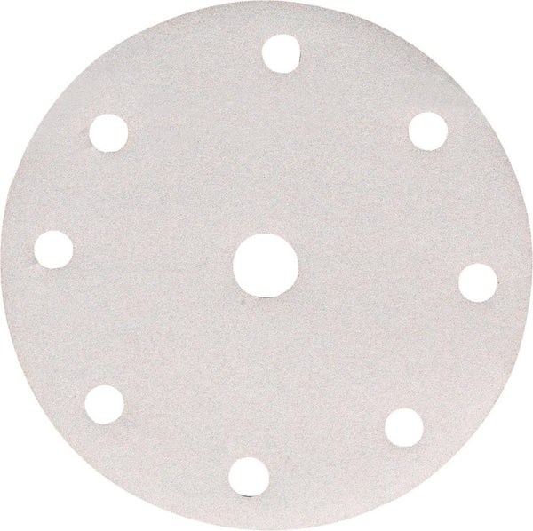 SANDING DISC WHITE 150MM/400#PUNCHED X10