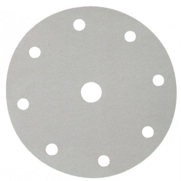 SANDING DISC WHITE 150MM/60# PUNCHED X50