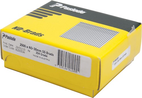 Paslode ND38 Stainless Steel Brads - Toolup Australia