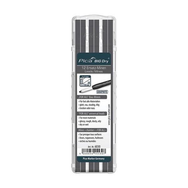 Pica 6030 2 x 5mm Big Dry Graphite Lead Refills 12/pk - Toolup Australia