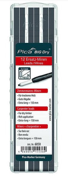 Pica 6050 2 x 5mm Big Dry Carpenter Lead Refills 12/pk - Toolup Australia