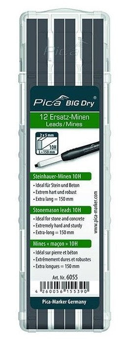Pica 6055 2 x 5mm Big Dry Stonemason Lead Refills 12/pk - Toolup Australia