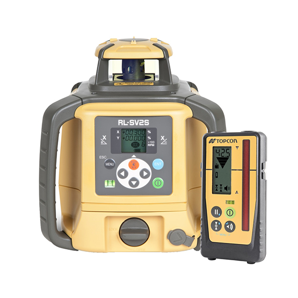 Topcon Dual Grade Laser Level with Rechargeable Batteries and LS100D Receiver RL-SV2SRB