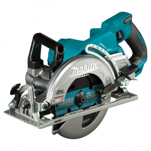 Makita 40V Max BRUSHLESS 185mm (7-1/4")  Rear Handle Saw Kit - Includes 4.0Ah Battery & Single Port Rapid Charger RS001GM101