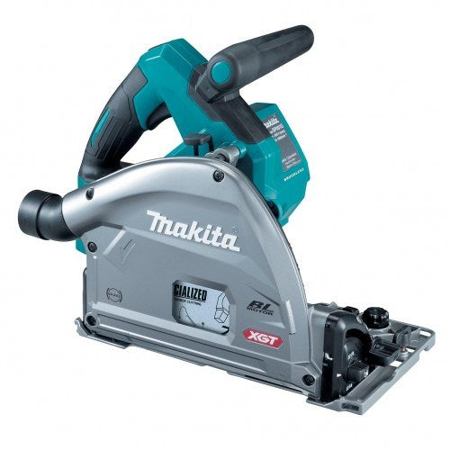 Makita "40V Max BRUSHLESS AWS 165mm (6-1/2"") Plunge Cut Circular Saw - Includes 4.0Ah Battery & Single Port Rapid Charger & 2x Makpac Case Type 4 *AWS Receiver included" SP001GM201