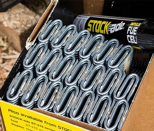 STOCKADE 33MM BARBED STAPLES WITH GAS - SUITS ST315i 12441 - Toolup Australia