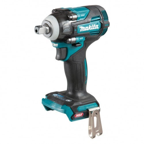 Makita "40V Max BRUSHLESS 1/2"" Pin Detent Impact Wrench - Includes 2 x 4.0Ah Batteries, Single Port Rapid Charger  & Makpac Case Type 2 BONUS: 18V LXT Battery Charging Adaptor (ADP10)" TW005GM203