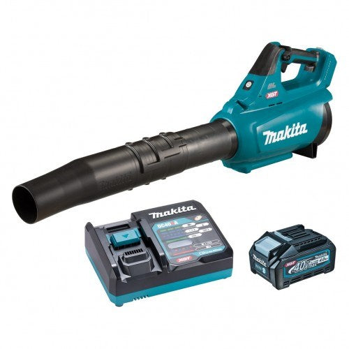 Makita 40V Max BRUSHLESS Blower Kit - Includes 4.0Ah Battery & Single Port Rapid Charger UB001GM101